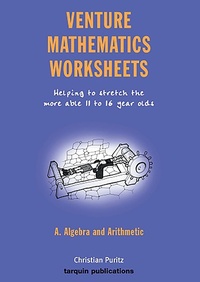 Abbildung von: Venture Mathematics Worksheets: Bk. A: Algebra and Arithmetic - Tarquin Group