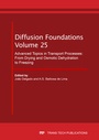 Cover: Advanced Topics in Transport Processes: From Drying and Osmotic Dehydration to Freezing - Trans Tech Publications Ltd