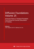 Cover: Advanced Topics in Transport Processes: From Drying and Osmotic Dehydration to Freezing - Trans Tech Publications Ltd