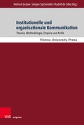 Cover: Institutionelle und organisationale Kommunikation - Brill Deutschland