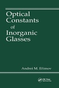 Cover: Optical Constants of Inorganic Glasses - CRC Press