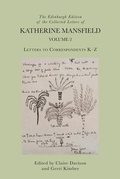 Cover: The Edinburgh Edition of the Collected Letters of Katherine Mansfield, Volume 2 - Edinburgh University Press