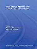 Cover: Intra-Party Politics and Coalition Governments - Routledge