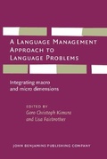 Cover: A Language Management Approach to Language Problems - John Benjamins Publishing Co