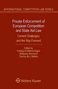 Cover: Private Enforcement of European Competition and State Aid Law - Wolters Kluwer