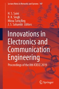 Enlarge image Cover: Innovations in Electronics and Communication Engineering - Springer
