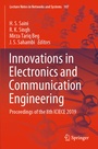 Cover: Innovations in Electronics and Communication Engineering - Springer