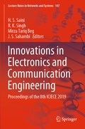 Cover: Innovations in Electronics and Communication Engineering - Springer
