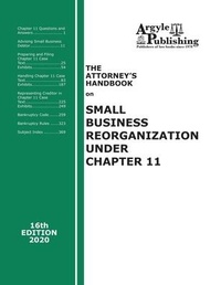 Abbildung von: The Attorney's Handbook on Small Business Reorganization Under Chapter 11 - Argyle Publishing Company