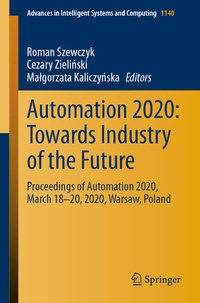 Enlarge image Cover: Automation 2020: Towards Industry of the Future - Springer
