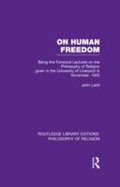 Cover: On Human Freedom - Routledge