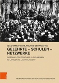Cover: Gelehrte - Schulen - Netzwerke - B&ouml;hlau