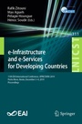 Cover: e-Infrastructure and e-Services for Developing Countries - Springer