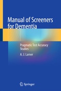 Cover: Manual of Screeners for Dementia - Springer