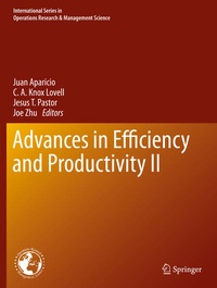 Enlarge image Cover: Advances in Efficiency and Productivity II - Springer