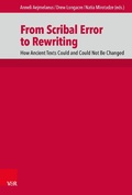 Cover: From Scribal Error to Rewriting - Vandenhoeck & Ruprecht