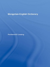 Abbildung von: Mongolian-English Dictionary - Routledge