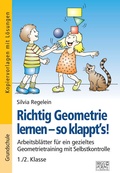 Cover: Richtig Geometrie lernen - so klappt&acute;s! 1./2. Klasse - Brigg