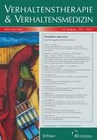 Abbildung von: Verhaltenstherapie & Verhaltensmedizien - Pabst Science Publishers