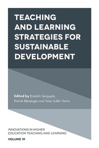 Enlarge image Cover: Teaching and Learning Strategies for Sustainable Development - Emerald Publishing Limited