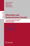 Cover: Information and Communications Security - Springer