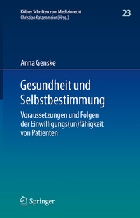 Abbildung von: Gesundheit und Selbstbestimmung - Springer
