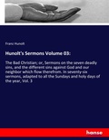 Cover: Hunolt's Sermons Volume 03 - Hansebooks