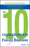 Cover: The 10 Commandments for Family Business - SAGE Publications Pvt. Ltd