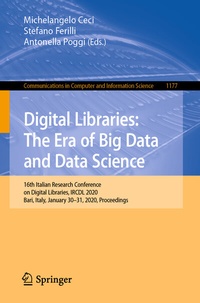 Enlarge image Cover: Digital Libraries: The Era of Big Data and Data Science - Springer