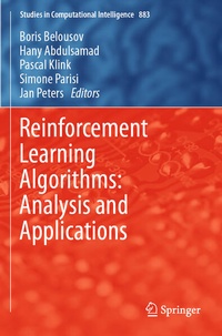 Enlarge image Cover: Reinforcement Learning Algorithms: Analysis and Applications - Springer