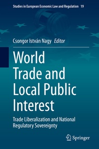 Enlarge image Cover: World Trade and Local Public Interest - Springer