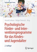 Cover: Psychologische F&ouml;rder- und Interventionsprogramme f&uuml;r das Kindes- und Jugendalter - Springer