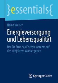 Abbildung von: Energieversorgung und Lebensqualität - Springer Gabler