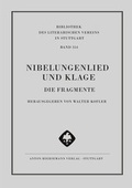 Cover: Nibelungenlied und Klage - Hiersemann, A
