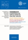 Cover: Handbuch Europ&auml;ische Sprachkritik Online (HESO) / Sprachinstitutionen und Sprachkritik. Language institutions and language criticism. Institutions linguistiques et Sprachkritik. Istituzioni linguistiche e Sprachkritik. Jezicne institucije i jezicna kritika - Heidelberg University Publishing