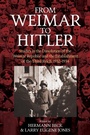 Cover: From Weimar to Hitler - Berghahn Books