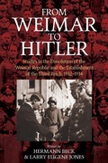 Cover: From Weimar to Hitler - Berghahn Books
