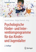 Cover: Psychologische F&ouml;rder- und Interventionsprogramme f&uuml;r das Kindes- und Jugendalter - Springer