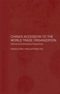 Cover: China's Accession to the World Trade Organization - Routledge