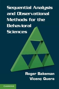 Enlarge image Cover: Sequential Analysis and Observational Methods for the Behavioral Sciences - Cambridge University Press