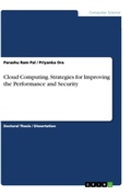 Cover: Cloud Computing. Strategies for Improving the Performance and Security - GRIN Verlag