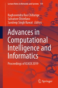Enlarge image Cover: Advances in Computational Intelligence and Informatics - Springer