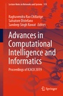 Cover: Advances in Computational Intelligence and Informatics - Springer