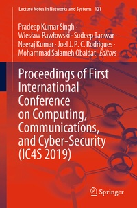 Abbildung von: Proceedings of First International Conference on Computing, Communications, and Cyber-Security (IC4S 2019) - Springer