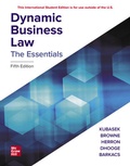 Cover: ISE Dynamic Business Law: The Essentials - McGraw-Hill Education