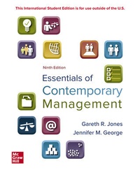 Enlarge image Cover: ISE Essentials of Contemporary Management - McGraw-Hill Education