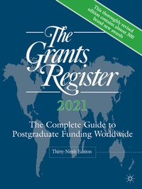 Enlarge image Cover: The Grants Register 2021 - Palgrave Macmillan