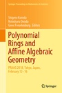 Cover: Polynomial Rings and Affine Algebraic Geometry - Springer