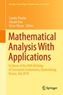 Cover: Mathematical Analysis With Applications - Springer