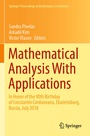 Cover: Mathematical Analysis With Applications - Springer